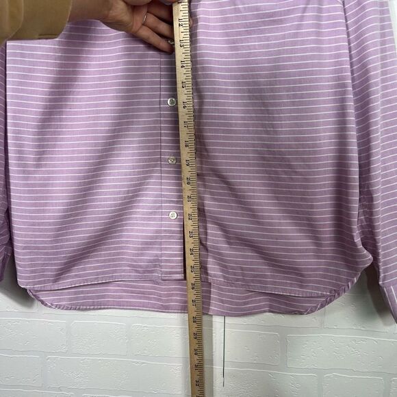 Duluth Trading Co Women’s Shirt size L Button Down Long sleeve Lavendar - Picture 4 of 14